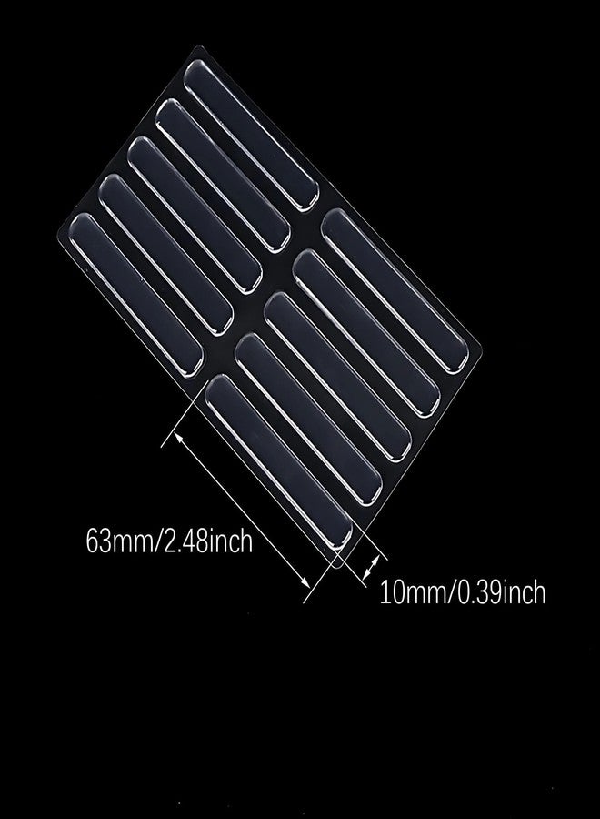 Hian Transparent Silicone Anti-Slip Wall Protectors - Noise-Dampening Bumpers for Cabinet Doors & Furniture, Self-Adhesive Crash Pads for Surface Protection (Pack of 10) - Image 2